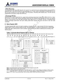 AS4C256M16D3LA-12BINTR Datasheet Page 16