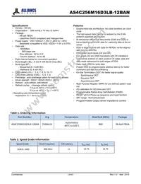 AS4C256M16D3LB-12BANTR Datasheet Page 2