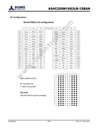 AS4C256M16D3LB-12BANTR Datasheet Page 3