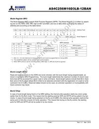 AS4C256M16D3LB-12BANTR Datasheet Page 12