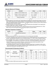 AS4C256M16D3LB-12BANTR Datasheet Page 16