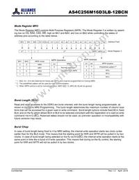 AS4C256M16D3LB-12BCNTR Datasheet Page 12
