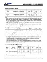 AS4C256M16D3LB-12BCNTR Datasheet Page 16