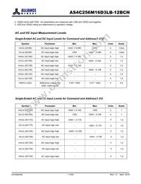 AS4C256M16D3LB-12BCNTR Datasheet Page 17