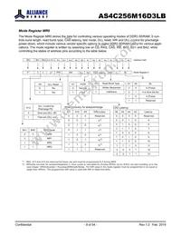 AS4C256M16D3LB-12BINTR Datasheet Page 9