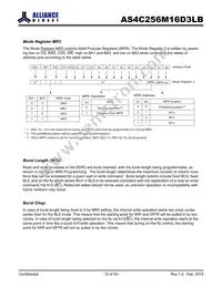 AS4C256M16D3LB-12BINTR Datasheet Page 12