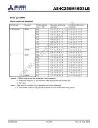 AS4C256M16D3LB-12BINTR Datasheet Page 13