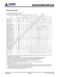 AS4C256M16D3LB-12BINTR Datasheet Page 14