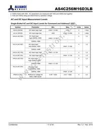 AS4C256M16D3LB-12BINTR Datasheet Page 17