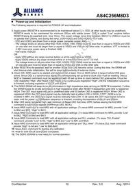 AS4C256M8D3-15BCN Datasheet Page 10