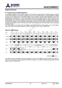 AS4C256M8D3-15BCN Datasheet Page 12