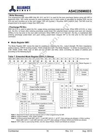 AS4C256M8D3-15BCN Datasheet Page 16