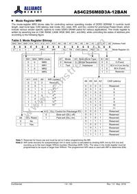 AS4C256M8D3A-12BAN Datasheet Page 14