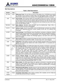 AS4C256M8D3A-12BINTR Datasheet Page 6