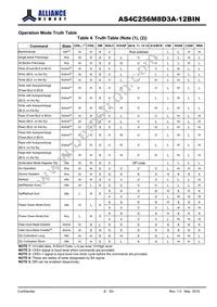 AS4C256M8D3A-12BINTR Datasheet Page 8