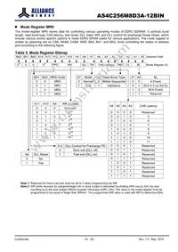 AS4C256M8D3A-12BINTR Datasheet Page 14