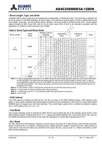 AS4C256M8D3A-12BINTR Datasheet Page 15