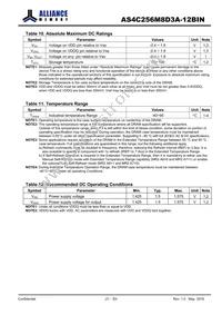 AS4C256M8D3A-12BINTR Datasheet Page 21