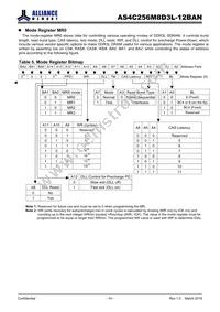 AS4C256M8D3L-12BANTR Datasheet Page 14