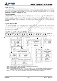 AS4C256M8D3L-12BANTR Datasheet Page 16