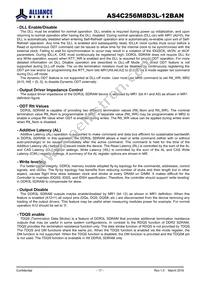 AS4C256M8D3L-12BANTR Datasheet Page 17
