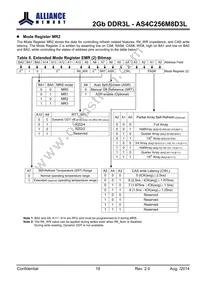 AS4C256M8D3L-12BINTR Datasheet Page 18