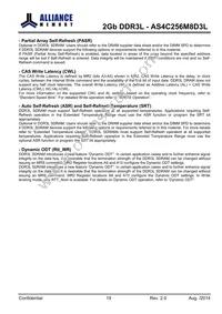 AS4C256M8D3L-12BINTR Datasheet Page 19