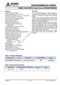 AS4C256M8D3LA-12BCN Datasheet Page 2