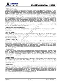 AS4C256M8D3LA-12BCN Datasheet Page 17