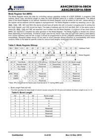 AS4C2M32D1A-5BINTR Datasheet Page 8
