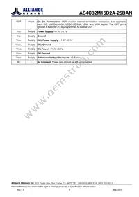 AS4C32M16D2A-25BANTR Datasheet Page 6