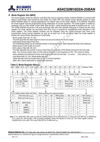 AS4C32M16D2A-25BANTR Datasheet Page 9