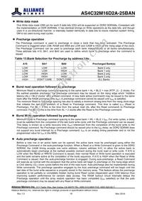 AS4C32M16D2A-25BANTR Datasheet Page 18