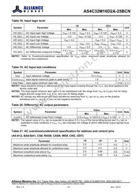AS4C32M16D2A-25BCNTR Datasheet Page 23