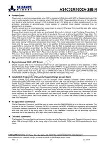 AS4C32M16D2A-25BINTR Datasheet Page 21