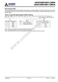 AS4C32M16D3-12BINTR Datasheet Page 20