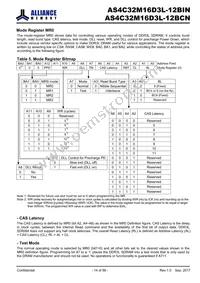 AS4C32M16D3L-12BCN Datasheet Page 14