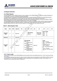 AS4C32M16MD1A-5BCNTR Datasheet Page 11