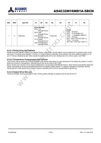 AS4C32M16MD1A-5BCNTR Datasheet Page 14
