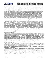 AS4C32M16MS-7BCNTR Datasheet Page 7