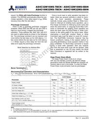AS4C32M16MS-7BCNTR Datasheet Page 11