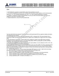 AS4C32M16MS-7BCNTR Datasheet Page 16