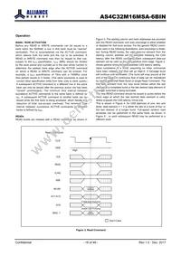 AS4C32M16MSA-6BIN Datasheet Page 18