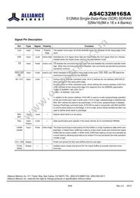 AS4C32M16SA-7BINTR Datasheet Page 8