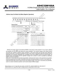 AS4C32M16SA-7BINTR Datasheet Page 11