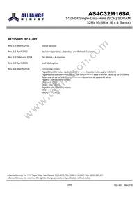 AS4C32M16SA-7TINTR Datasheet Page 2