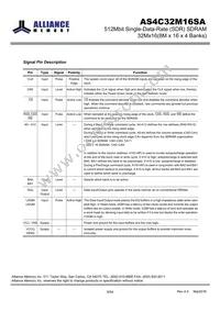 AS4C32M16SA-7TINTR Datasheet Page 8