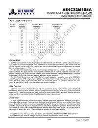 AS4C32M16SA-7TINTR Datasheet Page 12