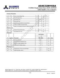AS4C32M16SA-7TINTR Datasheet Page 17