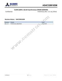 AS4C32M16SM-7TIN Datasheet Cover